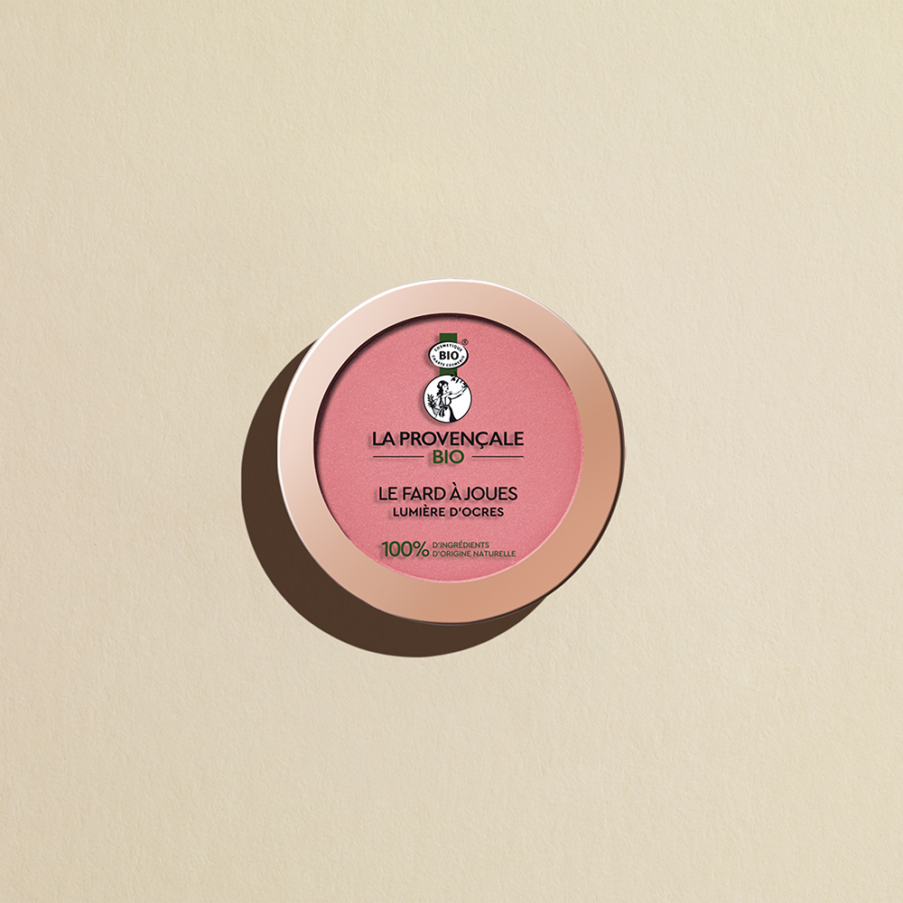 Le Fard à Joues Lumière d'Ocres Blush certifié BIO